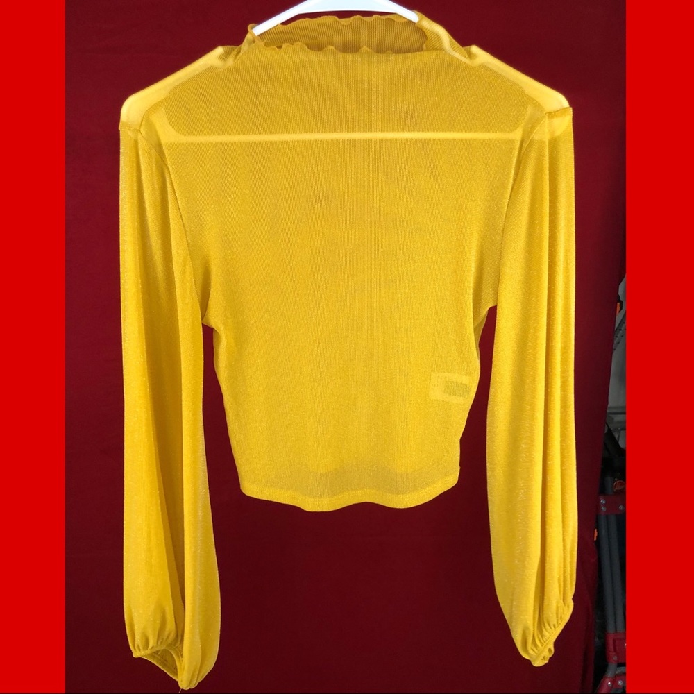 Shein yellow blouse 100% condition